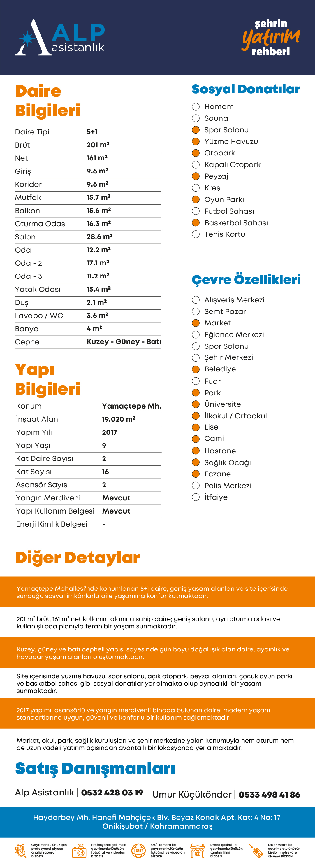 ALP ASİSTANLIK'TAN ZEKERİYA KÖY 3 SİTESİ SATILIK 5+1 LÜKS DAİRE bilgi görseli